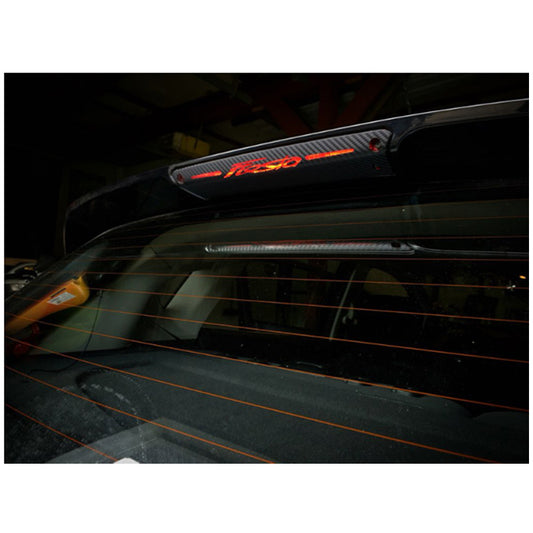Carbon Fibre Rear Brake Light Cover Sticker For Ford Fiesta Mk6 2009-2015